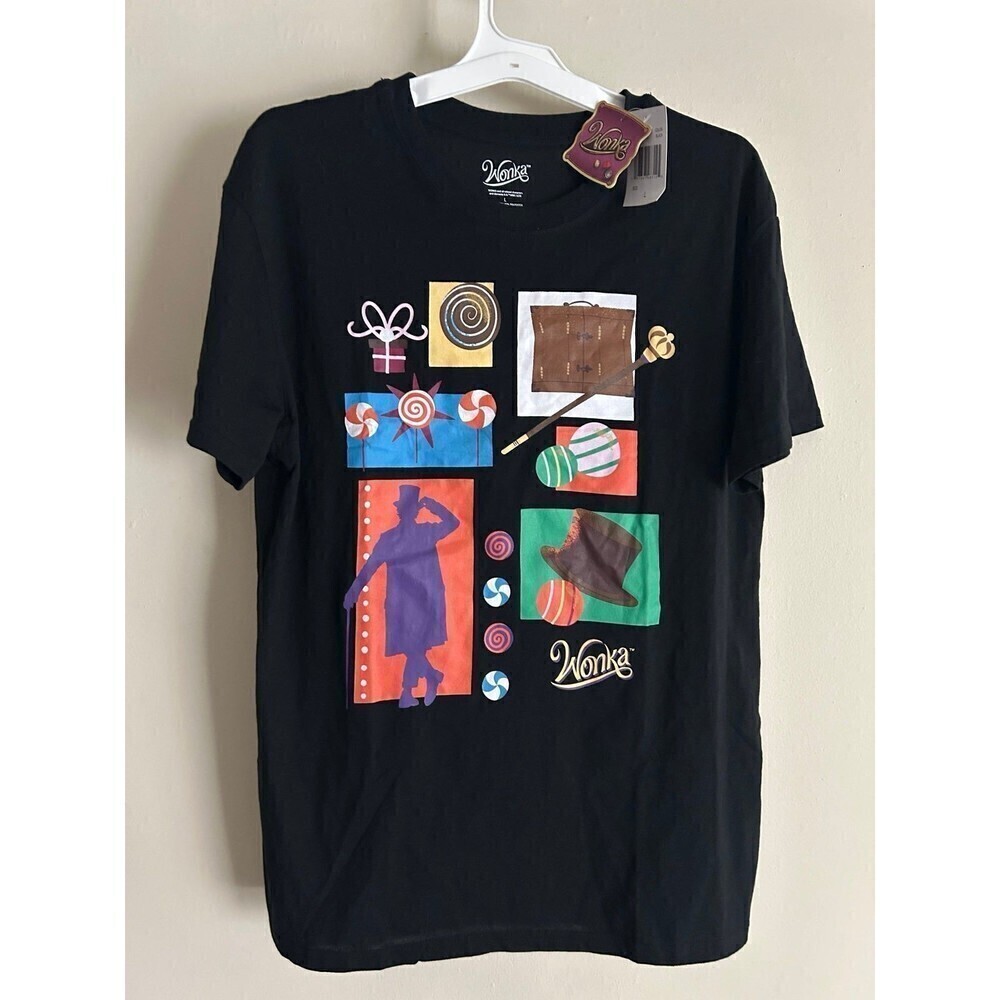Wonka Black T-shirt NWT size Large